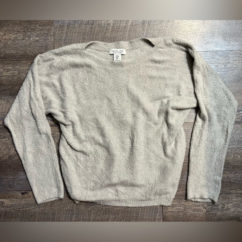 Rachel Zoe Men's Light Gray Crewneck Sweater